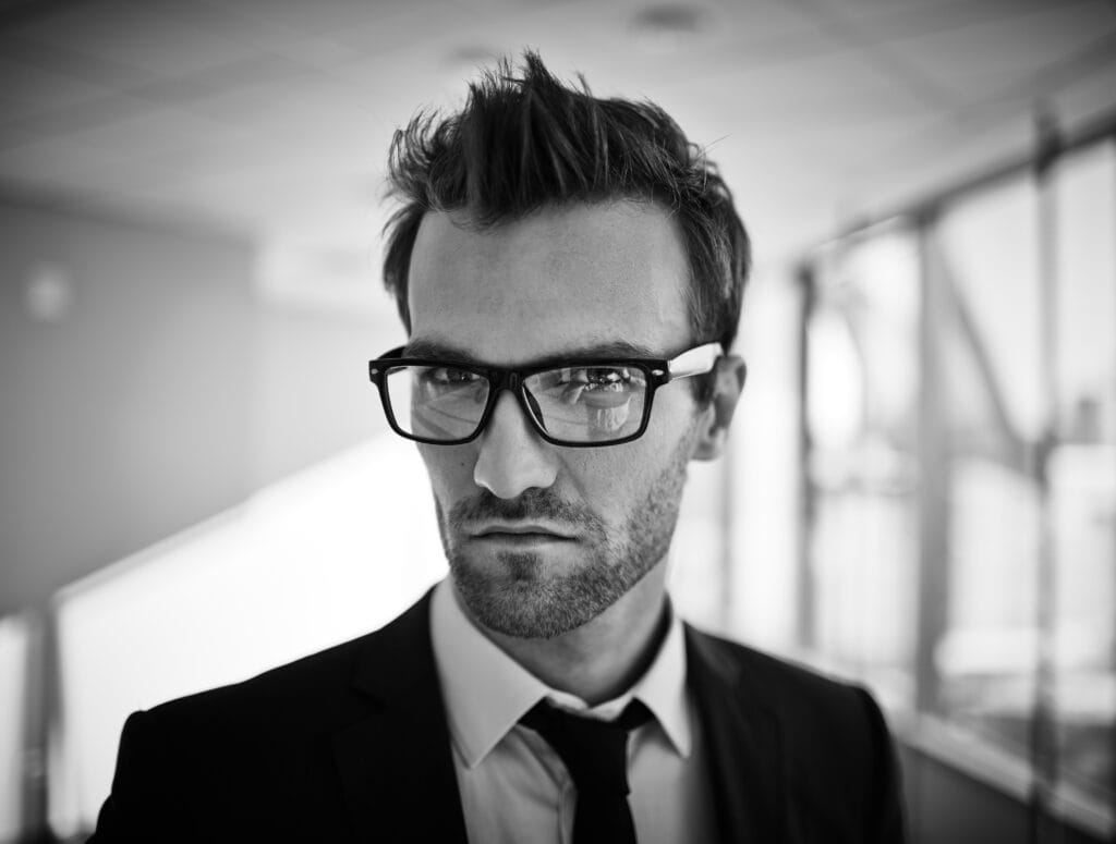 close up elegant executive